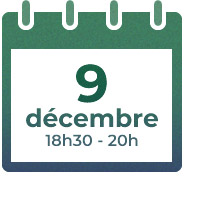9 décembre 2021, 18h30 - 20h 9 décembre 2021, 18h30 - 20h
