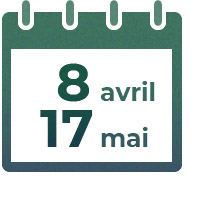 8 avril - 17 mai