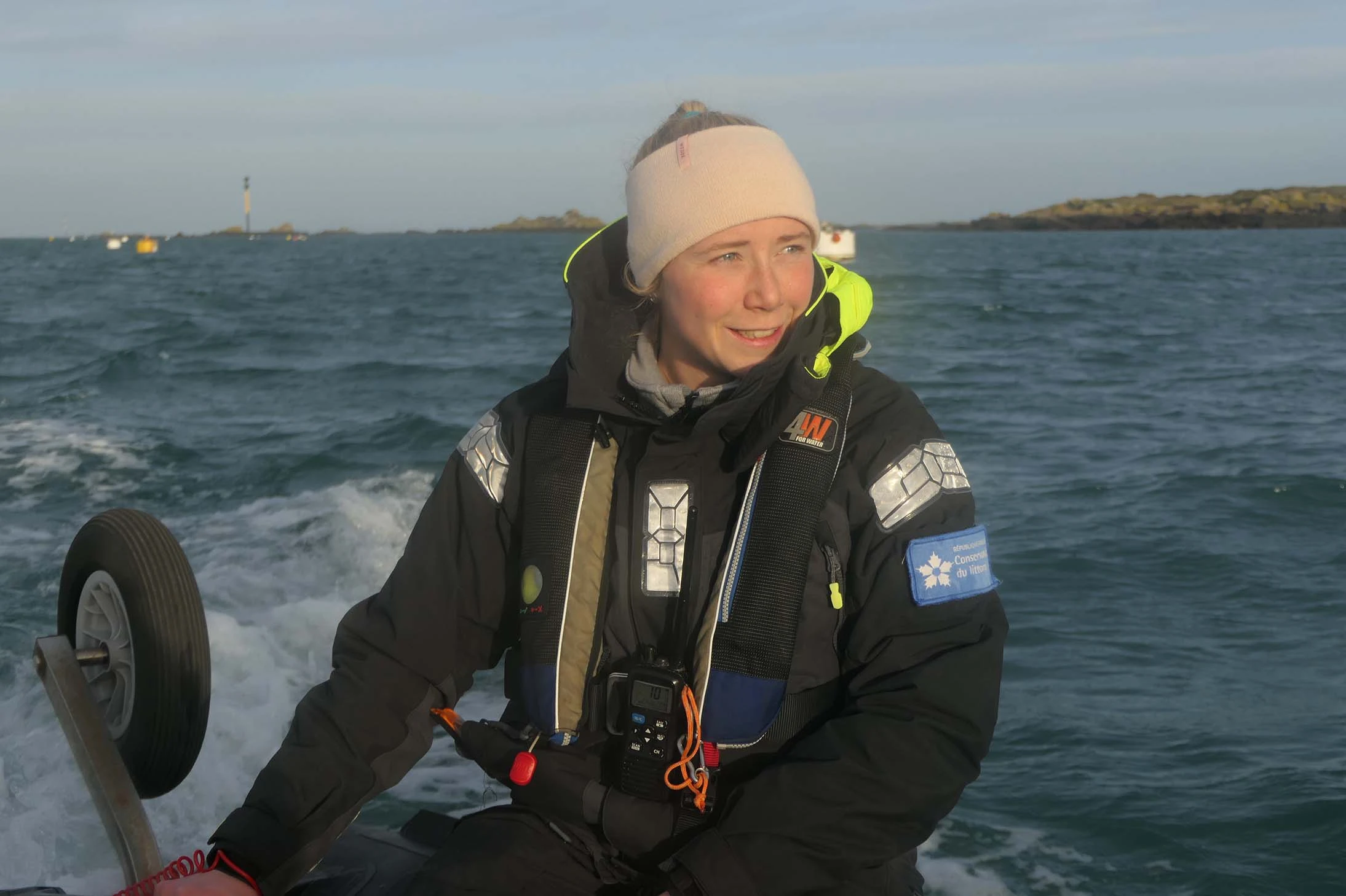 Lisa Lefrançois, diplômée de la licence Cadre technique génie de l'environnement marin