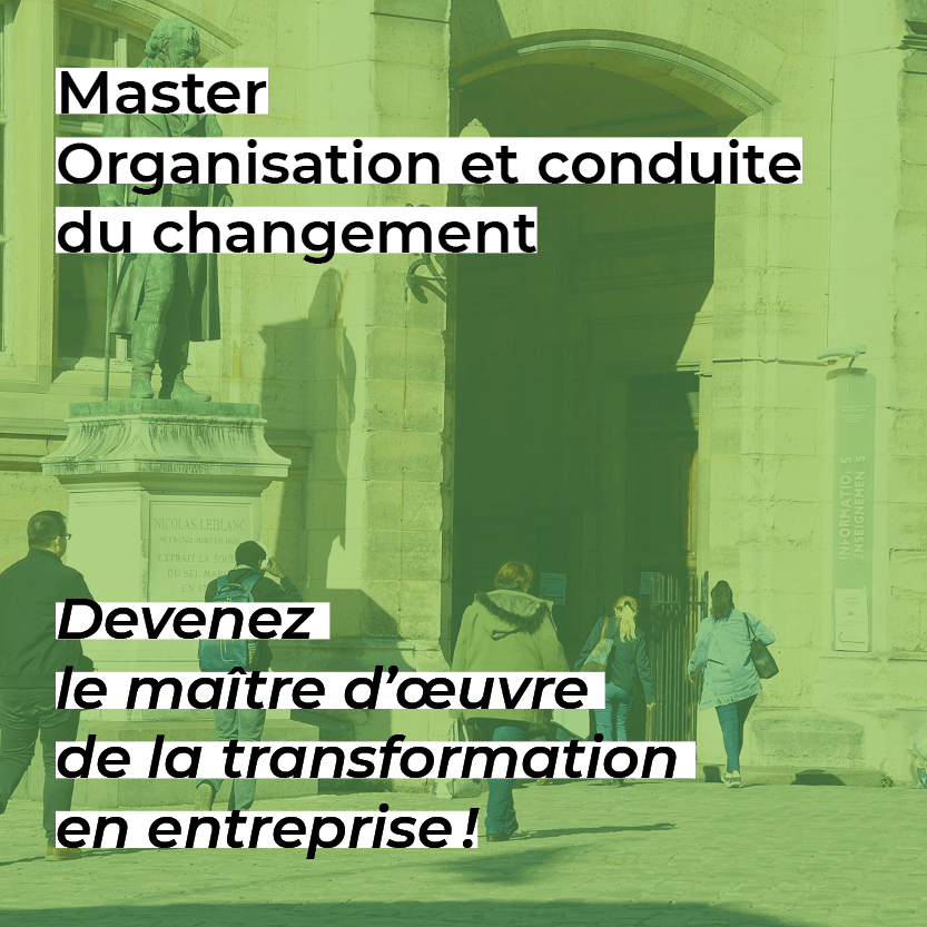 Master Organisation et conduite du changement