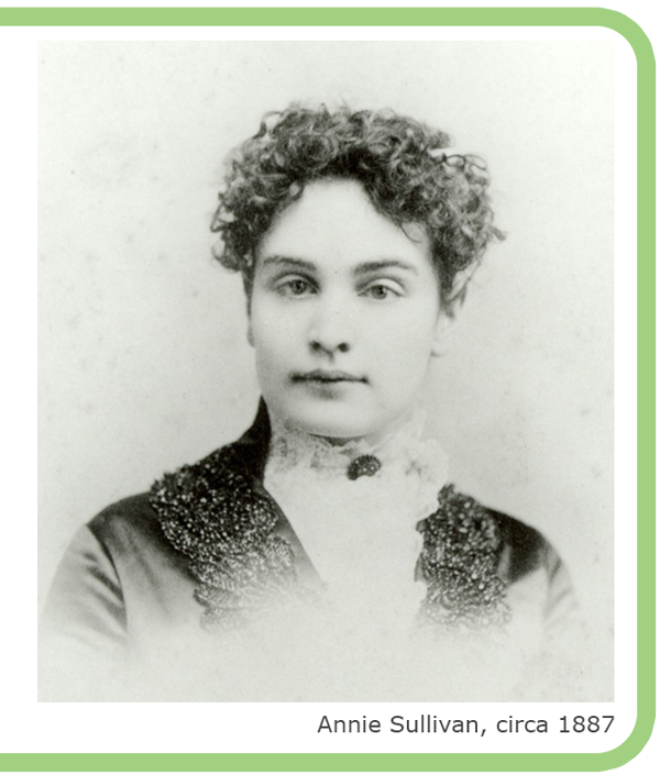 photo portrait d'Annie Sullivan, circa 1887